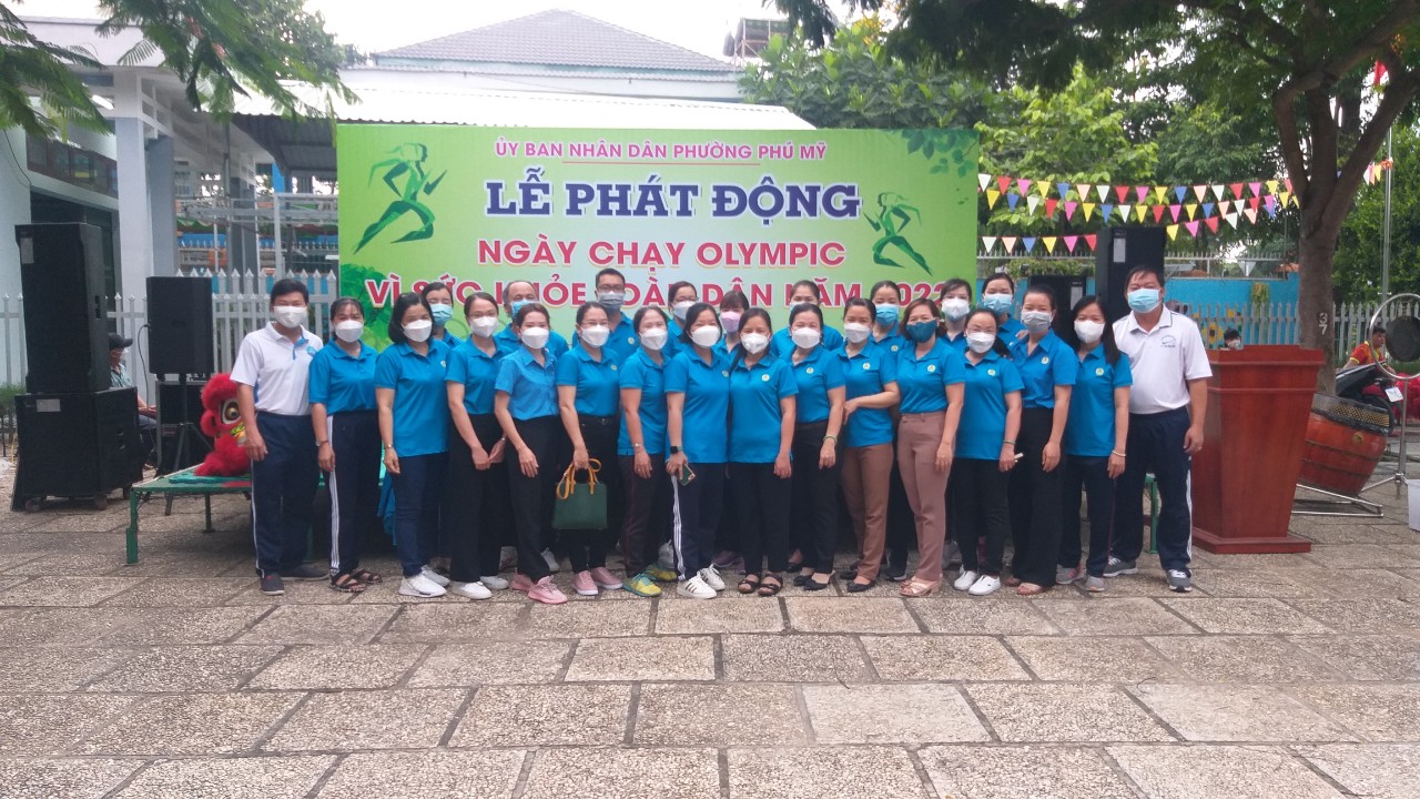 Trường THCS Phú Mỹ  tham gia  chạy Olympic vì sức khỏe toàn dân năm 2022
