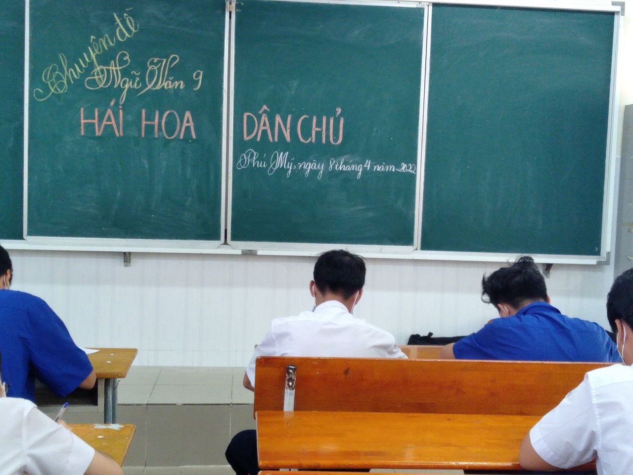 Trường THCS Phú Mỹ tổ chức chuyên đề Ngữ văn cho học sinh khối 9