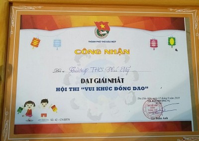 Đạt giải nhất - Hội thi "Vui khúc đồng dao"