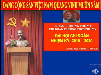 Đại hội chi đoàn năm học 2019 - 2020