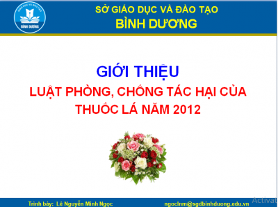 Hưởng  ứng Tuần lễ Quốc gia không thuốc lá 25-31/5/2020