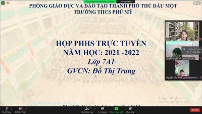 Hội nghị Phụ huynh học sinh đầu năm học, năm học 2021 - 2022