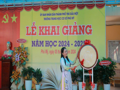 Trường THCS Phú Mỹ tổ chức Lễ khai giảng năm học 2024-2025