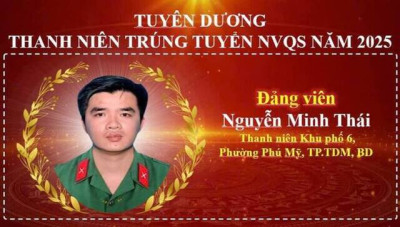 Phường Phú Mỹ thông tin, tuyên dương những thanh niên ưu tú trúng tuyển nghĩa vụ quân sự năm 2025