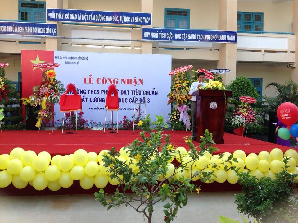 Trường THCS Phú Mỹ tổ chức Lễ Công Nhận KĐCL cập độ 3