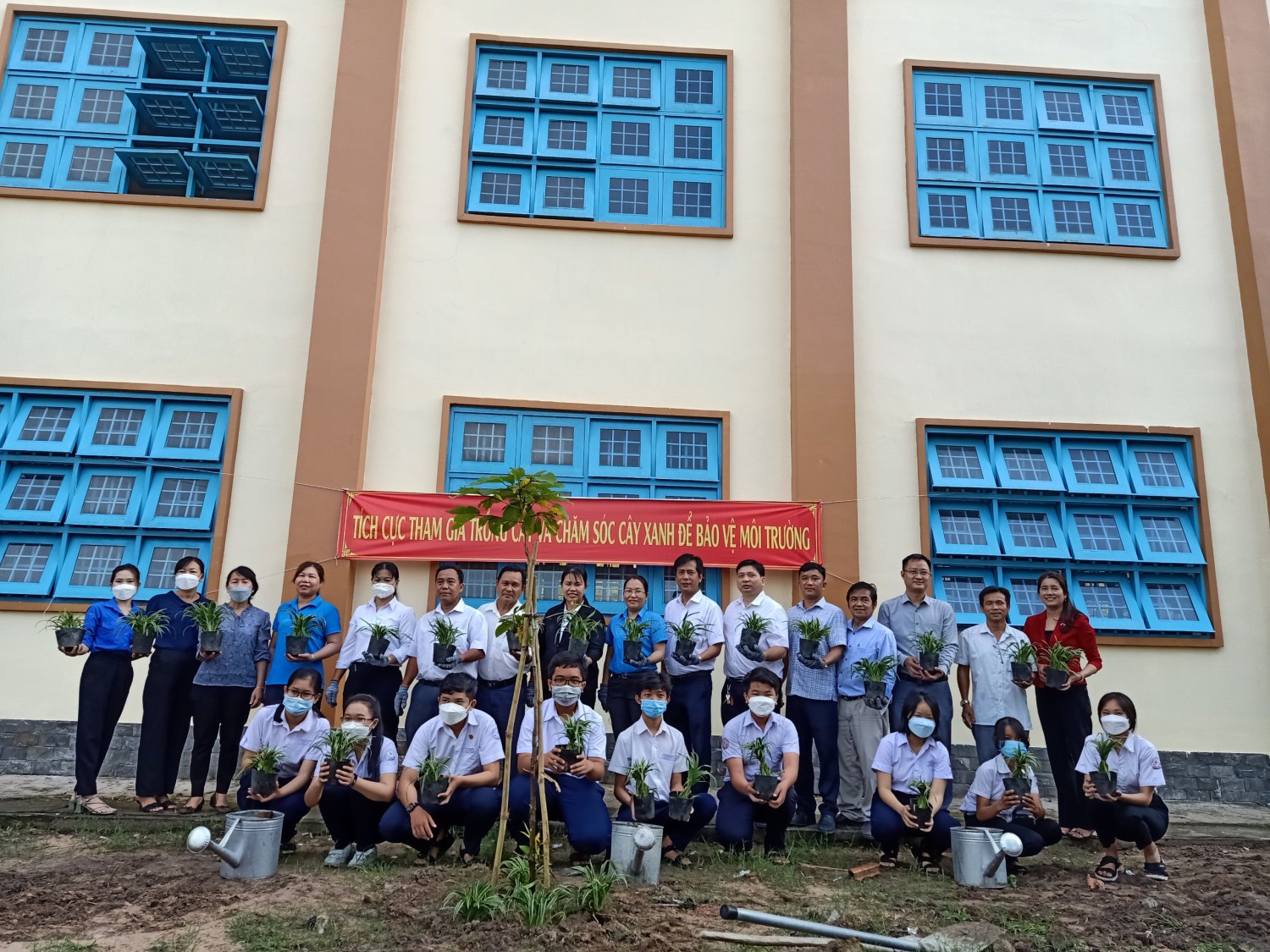 Trường THCS Phú Mỹ tổ chức phát động “Tết trồng cây đời đời nhớ ơn Bác Hồ”