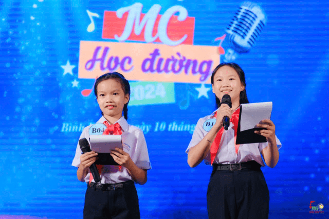 Tham gia vòng thi bán kết:  Hội thi Tìm kiếm tài năng Dẫn chương trình “MC học đường” Lần thứ VIII – Năm 2024 do Nhà Thiếu nhi tỉnh phối hợp Hội đồng Đội tỉnh tổ chức